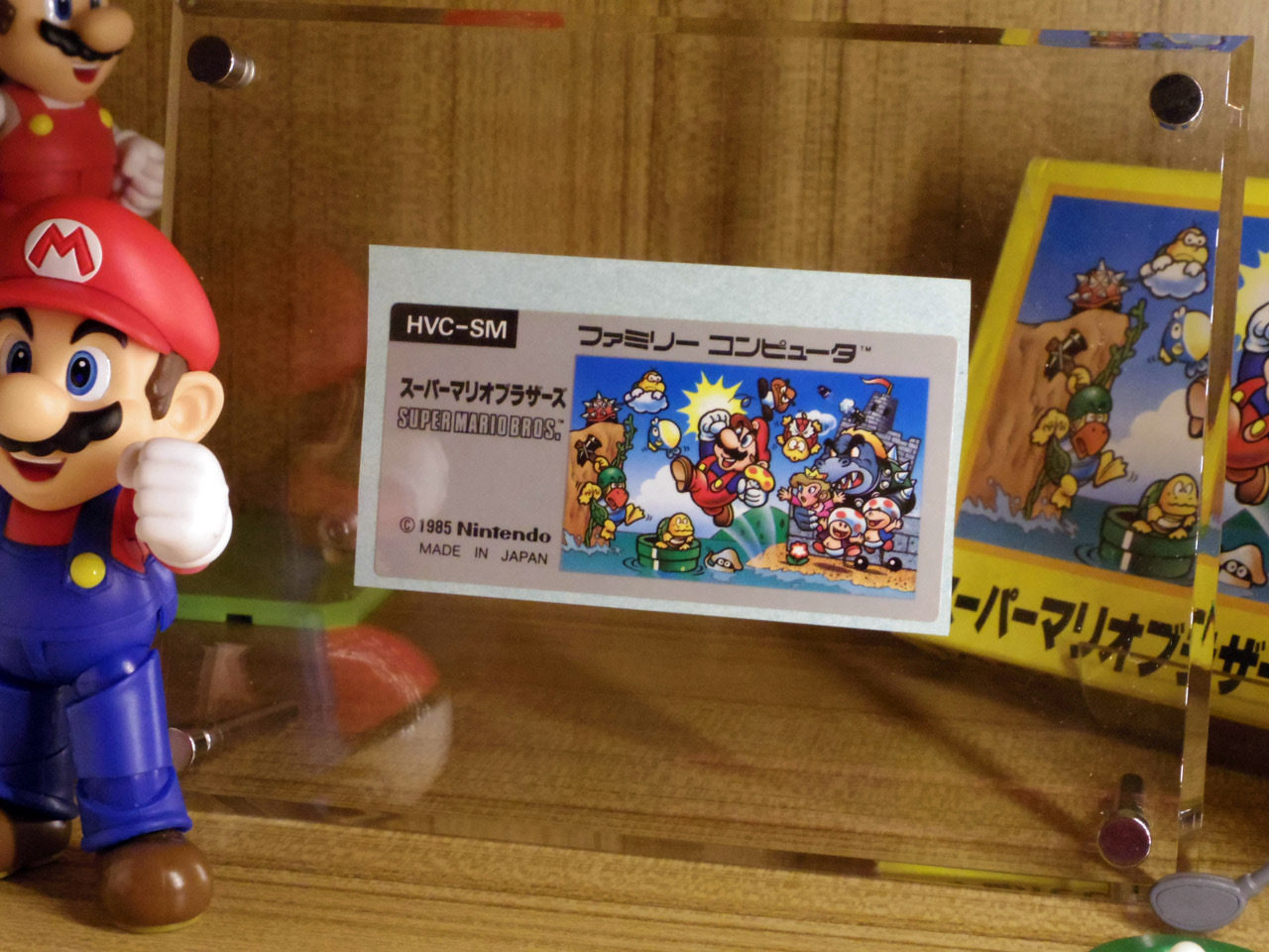 original super mario bros game label from factory