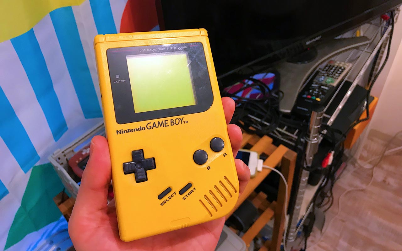 yellow game boy