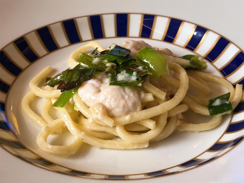 blowfish soft roe pasta