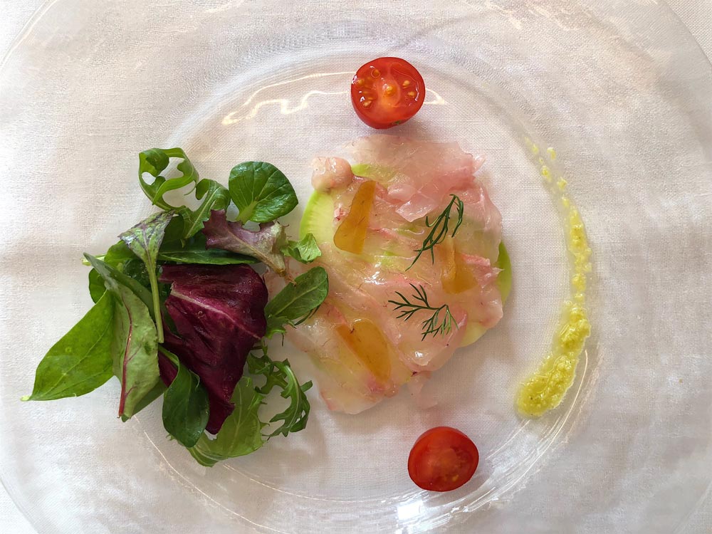 carpaccio made of fish