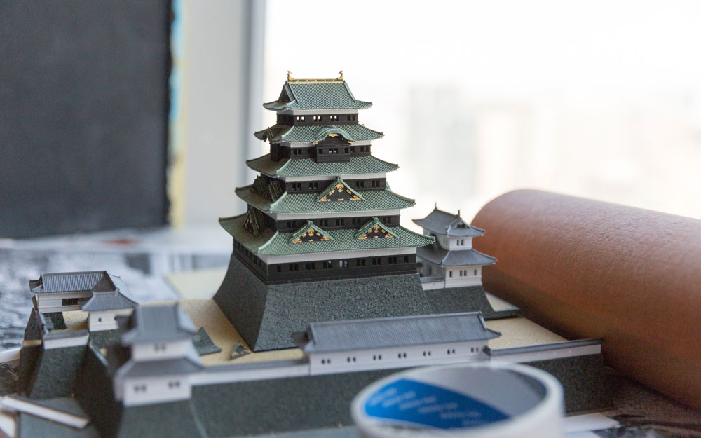 scale model of edo castle