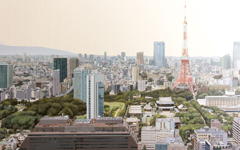 wall mural of tokyo landscape