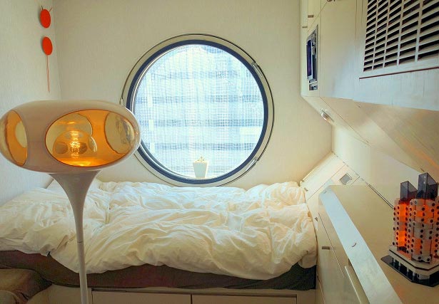 nakagin capsule tower renovated room