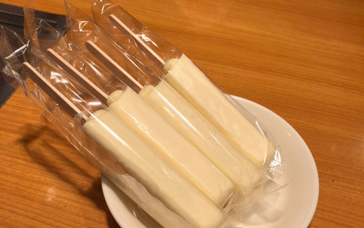 bowl of milk popsicles