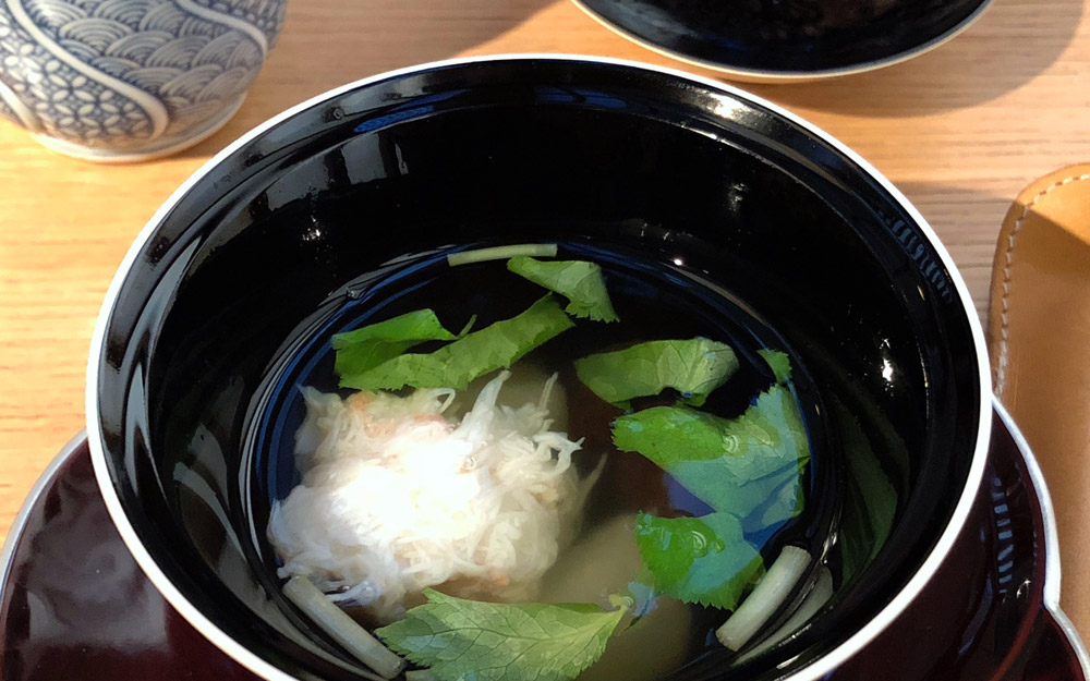soup served at rokusaburo michiba restaurant