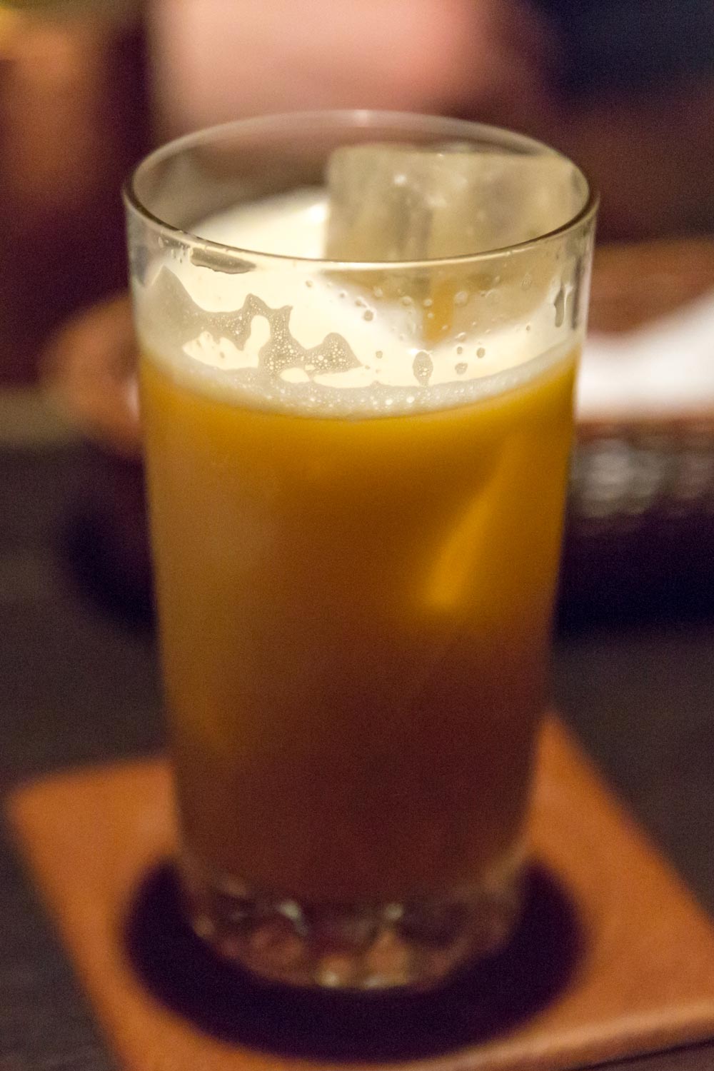 golden fizz cocktail served at bar lupin