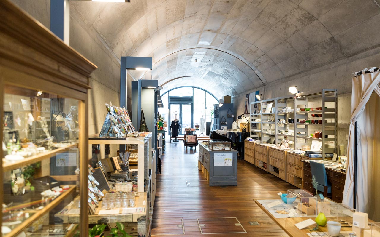 trendy shop filled with japanese handicrafts