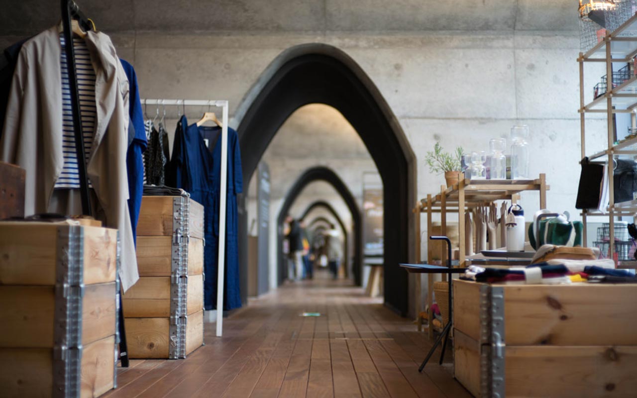 stylish japanese clothing store inside historic manseibashi station