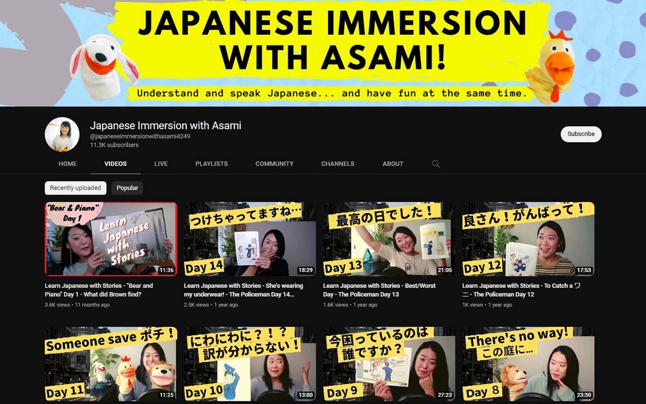 japanese immersion with asami